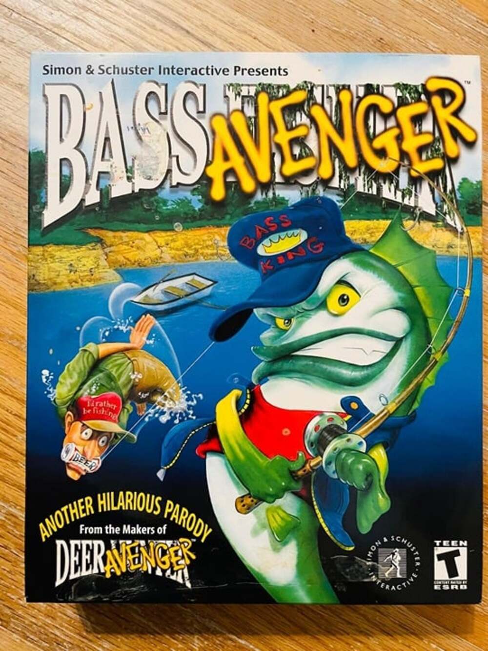 NEW/SEALED Vintage Bass Avenger Game (2000) PC CD-ROM Big Box ~ FREE SHIPPING!